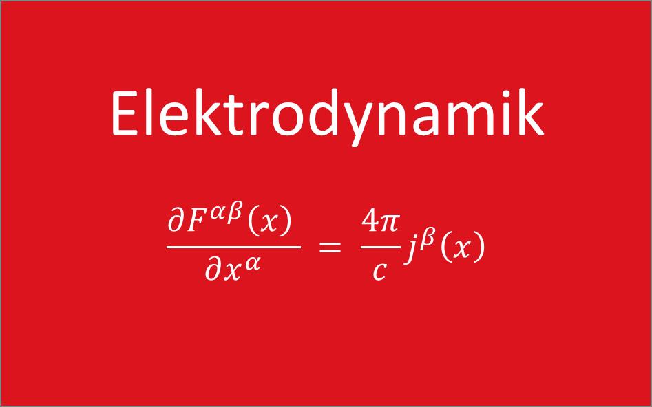Hier zum Bereich Elektrodynamik